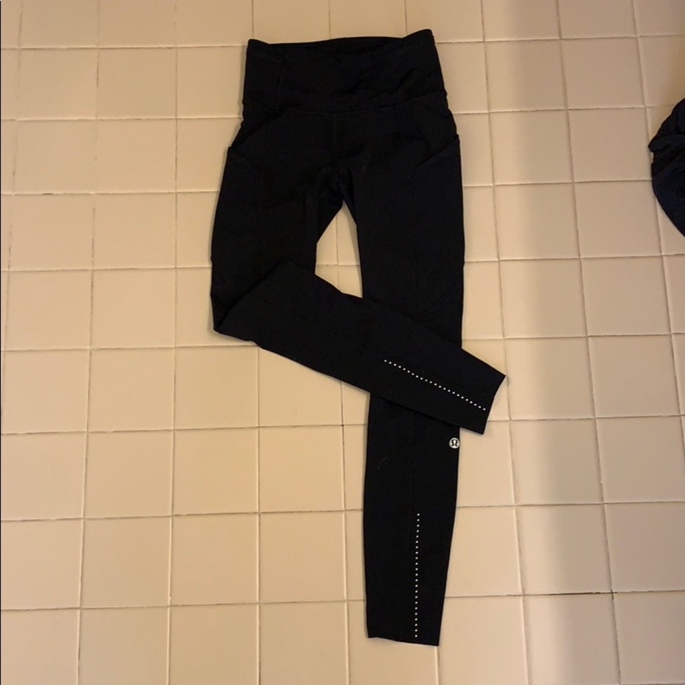 Lululemon fast and free leggings with pockets